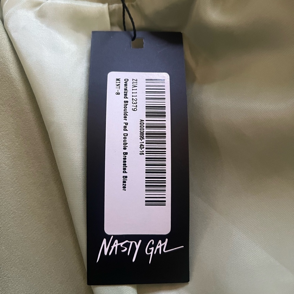 Nasty Gal‎ Sage Green Double-Breasted Blazer - Picture 12 of 15